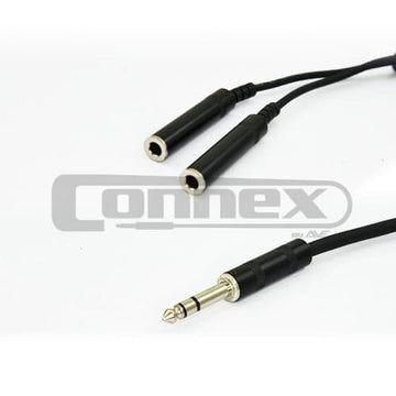 Connex YFJJ6S Pro Y-Split 6.3mm Jack to Jack