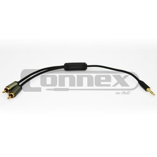 Connex YRCJ3S Pro Y-Split 3.5mm Jack to RCA