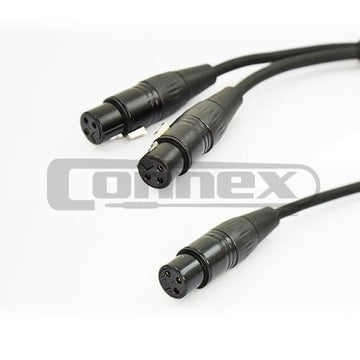 Connex YXFXF Pro XLR Y-Split Female to Twin Female