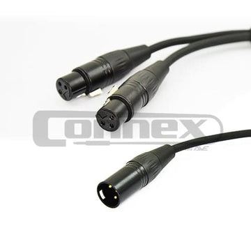 Connex YXFXM Pro XLR Y-Split Male to Twin Female