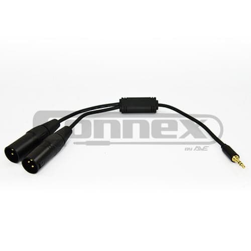 Connex YXMJ3S Pro Y-Split 3.5mm Jack XLR