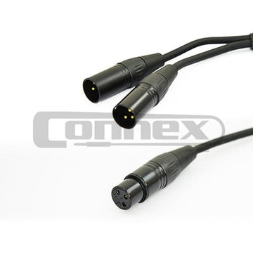 Connex YXMXF Pro XLR Y-Split Female to Twin Male